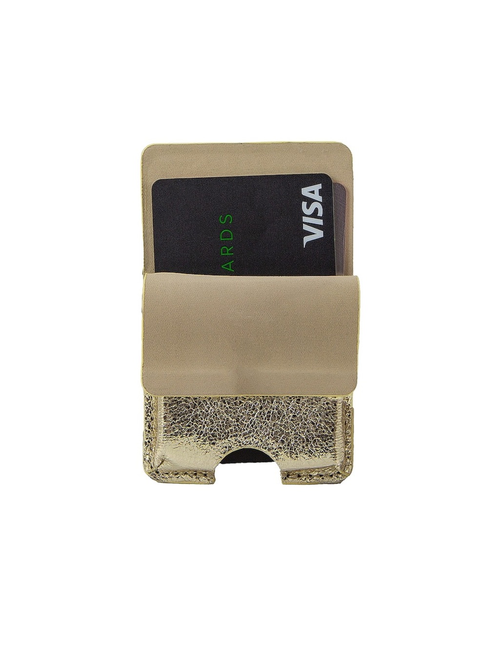SONIX FAUX LEATHER MAGNETIC SMARTPHONE CARD CASE GOLD NWT